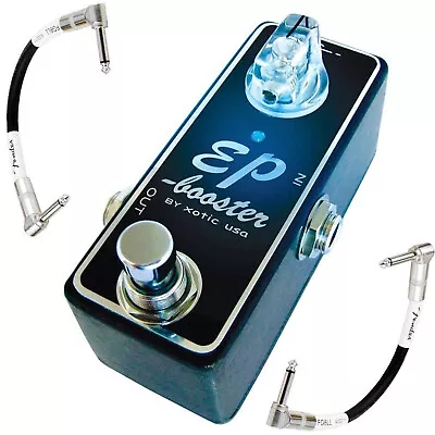 Xotic Effects EP Booster Boost Guitar Effects Pedal & 2 FREE Fender Patch Cables • $130