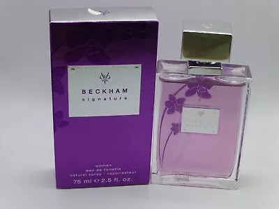 BECKHAM SIGNATURE Women By David Beckham 75ml EDT Spray - New/Box Damaged/Rare • £69.89