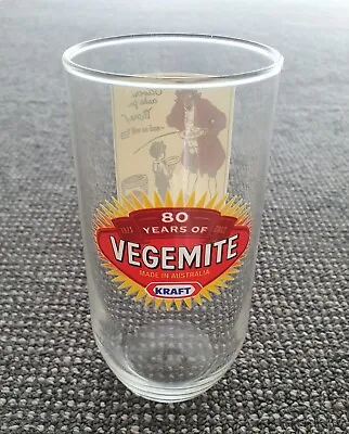 🔶️vegemite 80 Years Glass Tumbler 1923-2003 Kraft Rare Collectable Retro Oz • $24.99