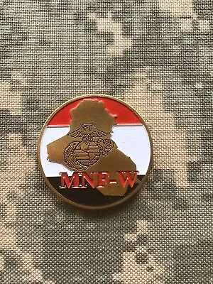 USMC Marine Corps Multi National Forces West MNF-W Iraq Challenge Coin 1-1 • $49.99