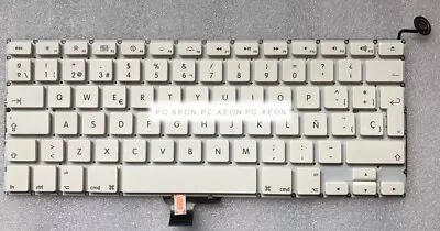Keyboard Apple Macbook A1342 13'' Series Spanish White 806-0468 605-2396 818-109 • £25.66