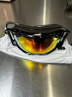 Oakley Black With Fire Iridium Snow Board Ski Goggles • $6.50