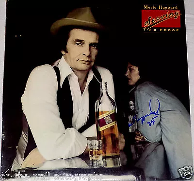 Merle Haggard Hand Signed Autographed Serving 190 Proof Album! With Proof +coa! • $499.99