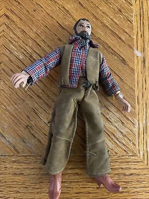 Vintage Mego Action Figure 8 Inch Cowboy Rustic Boots Beard • $45