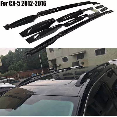 Black Roof Rail Luggage Baggage Carrier Racks Fits For Mazda CX-5 CX5 2012-2016 • $360