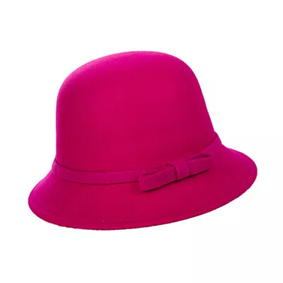Women Hat Thick Warm Coldproof Bow-knot Bowler Hat Female • $28.70