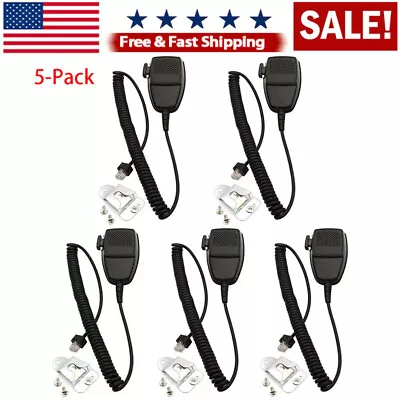 5-Pack 8-pin HMN3596A Speaker Microphone For Motorola GM950 GM300 PRO5100 Radios • $52.98