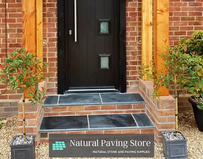 Black Limestone Paving Natural Indian Patio Bull Nose Edge Coping Stone • £3