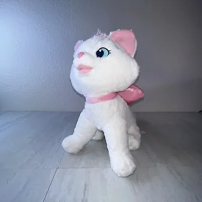 Disney Store Aristocats Marie Plush White Cat Stuffed Animal Toy 12  Kitten Bow • $10.78