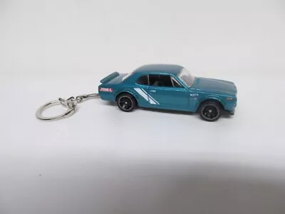 Hot Wheels New - Teal Blue Nissan Skyline HT 2000GT-X  Custom KEY CHAIN • $3.99