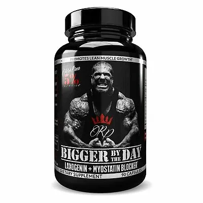 5% Nutrition BIGGER BY THE DAY Laxogenin+ 90 Capsules BUILD MUSCLE TEST AND PCT • $49.99