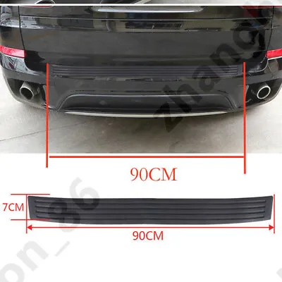 Car Rear Bumper Guard Protector Trim Cover Sill Plate Trunk Rubber Pad Kit Black • $10.62