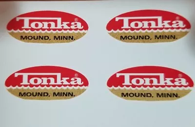 MIGHTY TONKA TRUCK OVAL LOGO DECAL SET'S  1962-1969 Vinyl Peel And Stick • $6