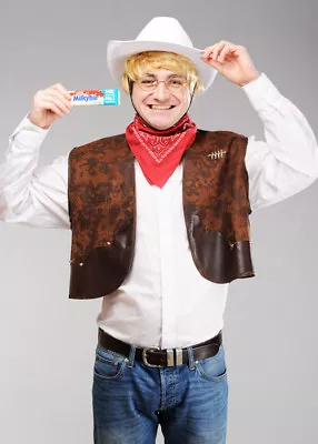 £46.99 • Buy Mens Retro Milky Bar Kid Style Costume Kit