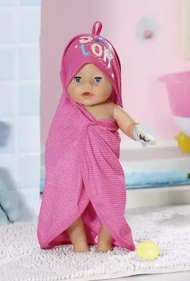 £11.99 • Buy BABY Born Dolls Bath Hooded Towel Set