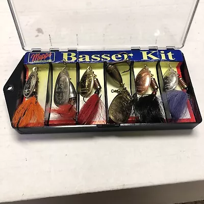 4 Mepps Vintage Basser Killer Kit Fishing Lure Set 2 Blue Fox • $36