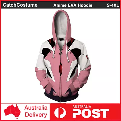 Neon Genesis Evangelion Mari Makinami Illustrious Cosplay Hoodie Jumper Costume • $25.44