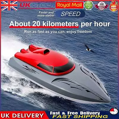 High Speed 20km/h RC Racing Boat 2.4GHz Electric Remote Control Ship Model Toys • £16.24