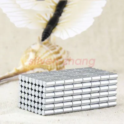 100PCS Strong 1/8x1/4 Inch Rare Earth Neodymium Cylinder Magnet N50 • $9.49