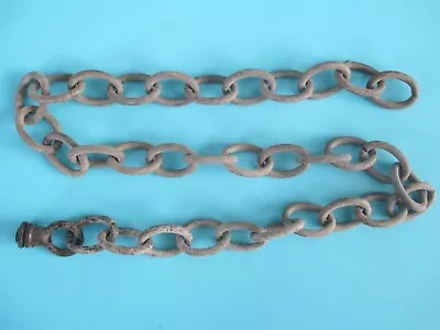 Vintage Antique Mission Arts & Crafts Metal Chandelier Light Fixture Chain Part • $24