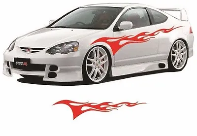 Flame Auto Graphic Decal Large 12 X 48  Flaming Body Car Truck Vinyl Flames V101 • $19.95