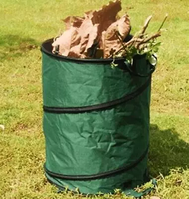 Pop Up Garden Bin Sack Bag Leaves Grass Clippings Folding Refuse 90 Litre S31 • £7.29