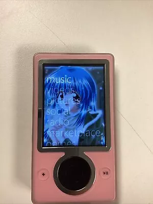 MICROSOFT ZUNE DIGITAL PLAYER30gb PINK TESTED WORKING  • $185