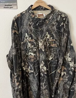 Mens Camo GAMEHIDE Long Sleeve Shirt Mossy Hardwood Size 3X Hunting Dress Casual • $19