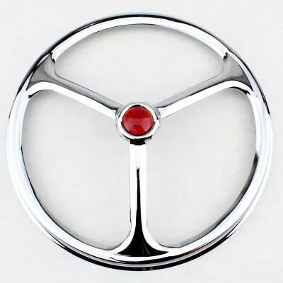 7  Motorcycle Headlight Headlamp Bulb Trim Cover Ring Lucas Tri Bar W/ Red Dot • $11.95