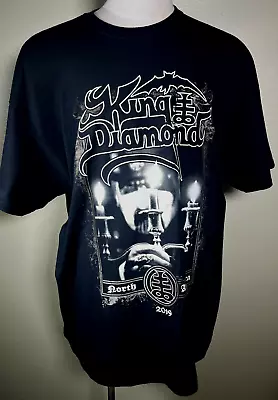 King Diamond North America Tour 2019 Concert Black Cotton T-Shirt Men's XXL NWOT • $44.95