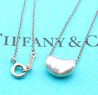 Tiffany & Co. Bean PERETTI Necklace Sterling Silver925 3.7g Used 4010 • $108.07