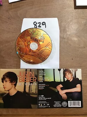 My World By Justin Bieber- CD Disc And Artwork ONLY No Case No Tracking #829 • $4.99