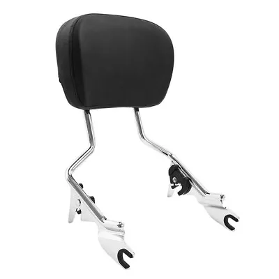 $47.90 • Buy Detachable Backrest Sissy Bar & Pad For Harley Electra Street Road Glide 09-23