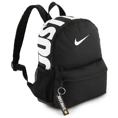 Nike 11L Brasilia Just Do It Mini Backpack - Black/White • $68.95