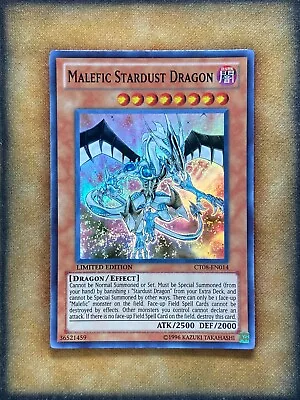 Yugioh Malefic Stardust Dragon CT08-EN014 Super Rare Limited Edition NM • $3.99