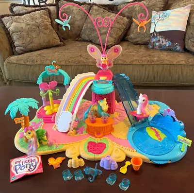 My Little Pony 2005 G3 Butterfly Island Playset With Anchors Away And Two Babies • $50