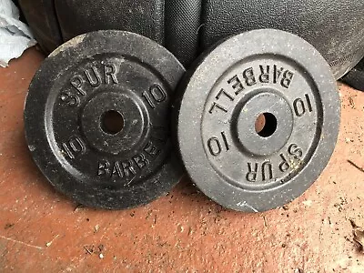 2x 10lb Weight Plates (1 Inch Bar) • £12