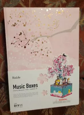 New Rolife Music Box Kit Cherry Blossom Tree AM409 • $55