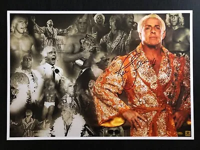 $165 • Buy WWE WWF Ric Flair Signed Autographed 50x72cm Photo With COA Val Cert Ph Proof 