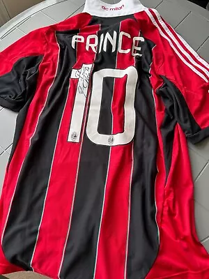 Original AC Milan 2012-13 Home Shirt - Signed Kevin Prince Boateng (UK Size XL) • £47