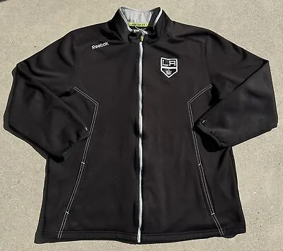 Reebok LA Kings Center Ice Collection NHL Chest Zip Up Black Jacket Size XL • $30