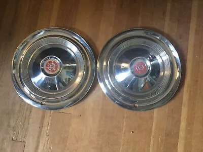 Pair Of 2- 1955-57 Packard Clipper 15” Hubcaps • $75