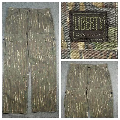 Liberty Camo Pants Mens Large Realtree Bootcut Streetwear Hip Hop VTG USA Made • $47.98