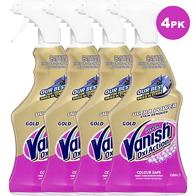 Vanish Preen Gold Pro Trigger Stain Remover 4 Pack X 450 ML • $52.99
