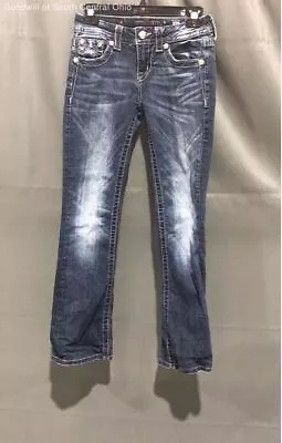 Miss Me Washed Blue Jeans - Size 26 • $7.99