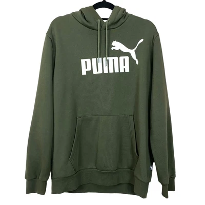 $39 • Buy Puma Green Fleece Pullover Hoodie Size M