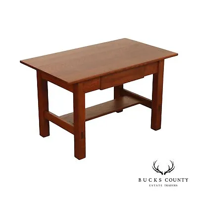 Limbert Mission Oak Library Table Or Writing Desk • $1795