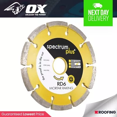 £21.99 • Buy OX Tools RD6-115/22 OX Spectrum Premium Diamond Blade - Mortar Raking 115x22.23