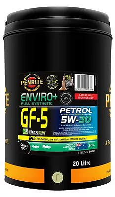 $219.95 • Buy Penrite Enviro+ GF-5 5W-30 Engine Oil 20L