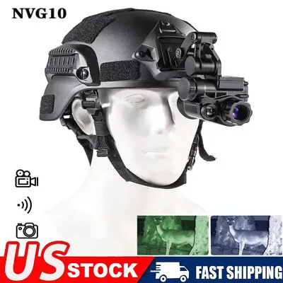 NVG10 Night Vision Goggles HD 1920x1080 Optical Monocular Hunting Digital Camera • $269.35